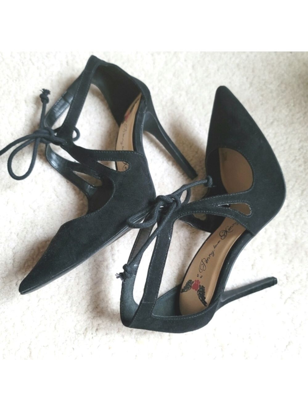 Penny Loves Kenny Women's Black Suede Pumps Size 6 M